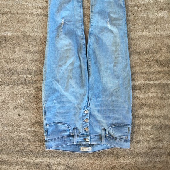 Madewell 9'' Button Front Skinny Crop Jeans - Picture 8 of 10